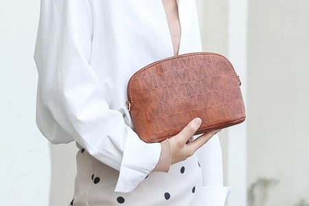 Bolsos Tote De Mujer Veganos De Cuero M, MU Burdeos, 4 Unidades