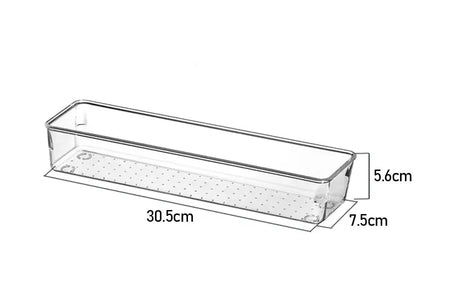 Transparent Drawer Box Cosmetic Cabinet Anti-Scratch Drawer Organizer Office Desk Storage Box Shelf Divider Drawer Storage Box